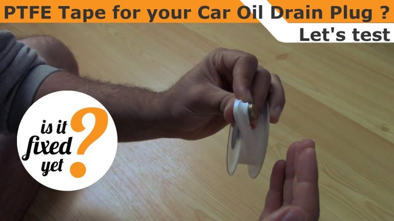 Can You Use Teflon Tape on Oil Drain Plug