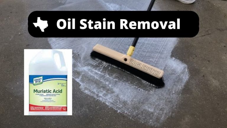 Will Muriatic Acid Remove Oil Stains from Concrete